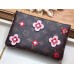 Louis Vuitton Monogram Canvas Blooming Flowers Pochette Double Zip Bag M63905 Pink 2019