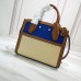 Louis Vuitton Taurillon Leather City Steamer Mini Bag M55099 Blue/Beige 2019