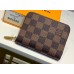 Louis Vuitton Zippy Coin Purse Damier Ebene Canvas N63070 Brown