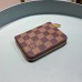 Louis Vuitton Zippy Coin Purse Damier Ebene Canvas N63070 Brown