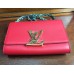 LOUIS VUITTON CHAIN LOUISE CLUTCH BAG Coral Red M94648