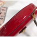 Louis Vuitton Patent Leather Monogram Canvas Cherrywood Bag Red 2018