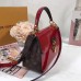 Louis Vuitton Patent Leather Monogram Canvas Cherrywood Bag Red 2018