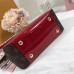 Louis Vuitton Patent Leather Monogram Canvas Cherrywood Bag Red 2018