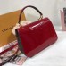 Louis Vuitton Patent Leather Monogram Canvas Cherrywood Bag Red 2018