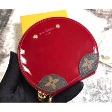 Louis Vuitton Micro Boîte Chapeau Round Purse Bag M63848 Red Patent Leather