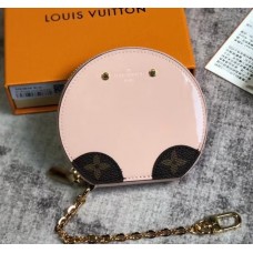 Louis Vuitton Micro Boîte Chapeau Round Purse Bag M63848 Pale Pink Patent Leather