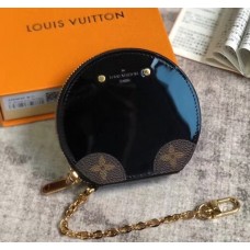 Louis Vuitton Micro Boîte Chapeau Round Purse Bag M63848 Black Patent Leather