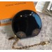 Louis Vuitton Micro Boîte Chapeau Round Purse Bag M63848 Black Patent Leather