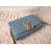 LOUIS VUITTON CHAIN LOUISE CLUTCH BAG Coral Blue