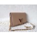 LOUIS VUITTON CHAIN LOUISE CLUTCH BAG PINK