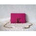 LOUIS VUITTON CHAIN LOUISE CLUTCH BAG Rosy