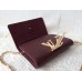 LOUIS VUITTON CHAIN LOUISE CLUTCH BAG purple