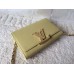 LOUIS VUITTON CHAIN LOUISE CLUTCH BAG little yellow