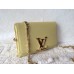 LOUIS VUITTON CHAIN LOUISE CLUTCH BAG little yellow