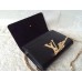 LOUIS VUITTON CHAIN LOUISE CLUTCH BAG in black M94335