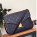 Louis Vuitton Pochette Metis Monogram Empreinte Leather Bag M44071 Marine Blue