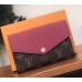 Louis Vuitton Pallas Canvas Wallet Monogram Canvas M64042 Fuchsia