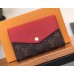 Louis Vuitton Pallas Canvas Wallet Monogram Canvas M60140 Red