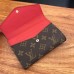 Louis Vuitton Pallas Canvas Wallet Monogram Canvas M60140 Red