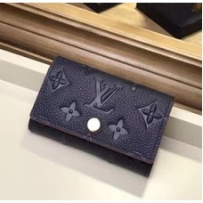 Louis Vuitton Monogram Empreinte 6 Key Holder M64421 Dark Blue