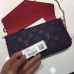 Louis Vuitton pochette felicie monogram empreinte M64099 Marine Rouge(KD-741902)