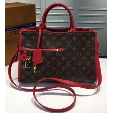 Louis Vuitton Monogram Coated Canvas Popincourt PM M43434  Red 2017