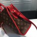 Louis Vuitton Monogram Coated Canvas Popincourt PM M43434  Red 2017