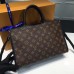 Louis Vuitton Monogram Coated Canvas Popincourt PM M43434  Black 2017