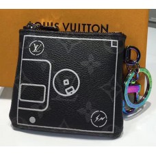 Louis Vuitton Monogram Eclipse Coated Canvas Small Purse M64432 2017