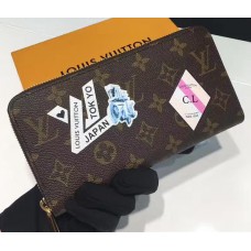 Louis Vuitton Monogram Word Tour Zippy Wallet M60017 2017