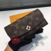 Louis Vuitton Monogram Canvas Flower Stud Trim Emilie Wallet M64202 01 2017