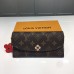 Louis Vuitton Monogram Canvas Flower Stud Trim Emilie Wallet M64202 02 2017