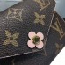 Louis Vuitton Monogram Canvas Flower Stud Trim Victorine Wallet M41937 05 2017