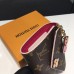 Louis Vuitton Monogram Canvas Flower Stud Trim Victorine Wallet M41937 05 2017