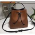 Louis Vuitton Lockme Epi Bucket Bag M54680 Caramel/Black 2017