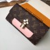 LOUIS VUITTON FLOWER LONG WALLET M62566 PINK 2018