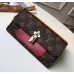 LOUIS VUITTON FLOWER LONG WALLET M62566 FUCHSIA 2018