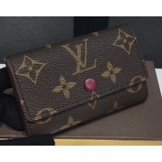 Louis Vuitton Monogram Canvas 6 Key Holder M60700 Fuchsia