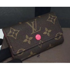 Louis Vuitton Monogram Canvas 6 Key Holder M60700 Hot Pink