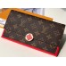 Louis Vuitton Flore Wallet in Monogram Canvas M64585 Red