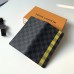 Louis Vuitton Men's Damier Graphite Canvas Brazza Wallet N60089 Yellow