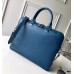 Louis Vuitton Men's Oliver Briefcase in Epi Leather M51691 Blue Oxford 2018