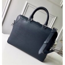 Louis Vuitton M54405 Dandy Briefcase Mm Epi Blue Marine men's bag