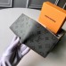 Louis Vuitton Men's Multiple Wallet M63297 Monogram Titanium Canvas 2018