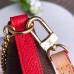 Louis Vuitton Pallas Clutch on Chain M41638 Red 2017