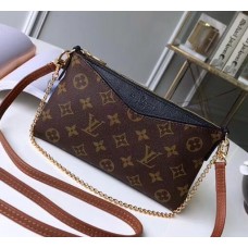 Louis Vuitton Pallas Clutch on Chain M41639 Black 2017