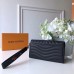 Louis Vuitton New Wave Long Wallet in Calfskin M63298 Black