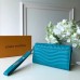 Louis Vuitton New Wave Long Wallet in Calfskin M63298 Blue