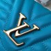 Louis Vuitton New Wave Long Wallet in Calfskin M63298 Blue